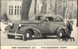 New Oldsmobile Six ... Five-Passenger Coupe Cars Postcard Postcard Postcard