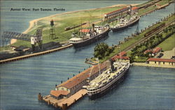 Aerial View of Port Tampa Postcard