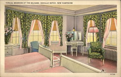 Typical Bedroom at the Balsams Postcard