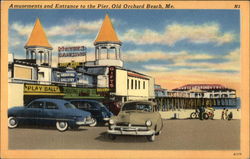 Amusements and Entrance to the Pier Postcard