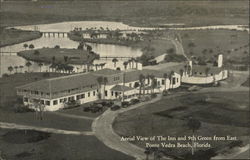 Aerial View of the Inn and 9th Green from East Ponte Vedra Beach Florida Postcard Postcard Postcard