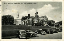 Congregational Church and City Hall Ellsworth, ME Postcard Postcard Postcard