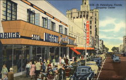 Shopping Center - Street View St. Petersburg, FL Postcard Postcard Postcard