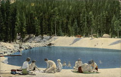 Swimming Pool at Lodgepole Postcard