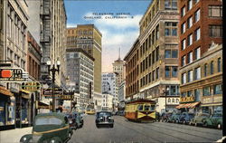 Telegraph Avenue in Oakland Postcard