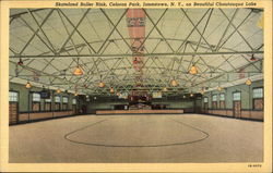 Skateland Roller Rink, Celoron Park on Beautiful Chautauqua Lake Postcard