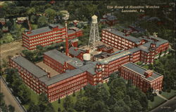 Aerial View of the Home of Hamilton Watches Lancaster, PA Postcard Postcard Postcard