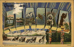 Greetings from Alaska Postcard