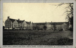 Cary Hall, North and East, Men's Dorm at Purdue University West Lafayette, IN Postcard Postcard Postcard