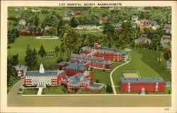 City Hospital, Quincy, Massachusettes Postcard