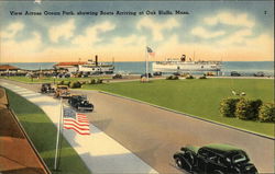 View Across Ocean Park, Showing Boats Arriving Postcard