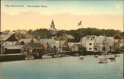 Waterfront View Nantucket, MA Postcard Postcard Postcard