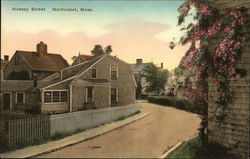 Residential View on Hussey Street Nantucket, MA Postcard Postcard Postcard