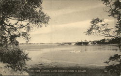 Harris Cove with Canadian Shore in Distance Eastport, ME Postcard Postcard Postcard