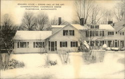 Edwards House - Dining Hall at the Left - Congregational Conference Center Framingham, MA Postcard Postcard Postcard