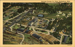 Aerial View of Hercules Powder Company Plant Postcard