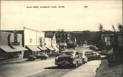 Main Street View, Rangeley Lakes Maine Postcard Postcard Postcard