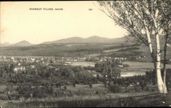 View of Rangeley Village Postcard