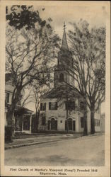 First Church of Martha's Vineyard - Founded 1642 Postcard