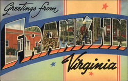 Greetings from Franklin, Virginia Postcard