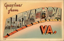 Greetings from Alexandria, VA Postcard