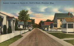 Summer Cottages on Bay View Street, Swift's Beach Wareham, MA Postcard Postcard Postcard