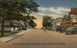 Swift's Beach Road & Amusement Center Wareham, MA Postcard Postcard Postcard