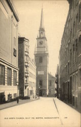 Old North Church - Buils 1723 Boston, MA Postcard Postcard Postcard