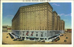 Street View of the Hotel Statler Boston, MA Postcard Postcard Postcard