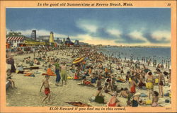 In the Good Old Summertime Revere Beach, MA Postcard Postcard Postcard