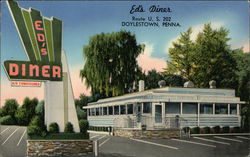 Ed's Diner Doylestown, PA Postcard Postcard Postcard