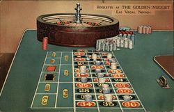 Roulette at The Golden Nugget Postcard