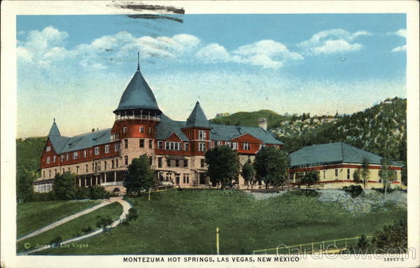 Montezuma Hot Springs Las Vegas, NM Postcard