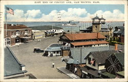 East End of Circuit Ave. Oak Bluffs, MA Postcard Postcard Postcard