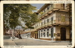 Street Scene Panama City, Panama Postcard Postcard Postcard