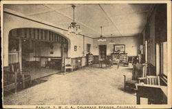 Parlor at YWCA Colorado Springs, CO Postcard Postcard Postcard