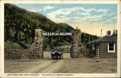 Pikes Peak Auto Highway Postcard