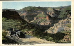 Painted Cliffs on the Apache Trail Arizona Postcard Postcard Postcard