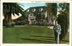 Residence of Syd Chaplin Hollywood, CA Postcard Postcard Postcard