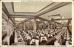 B and M Cafeteria Los Angeles, CA Postcard Postcard Postcard