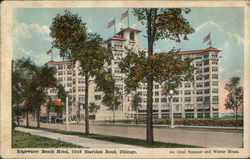 Edgewater Beach Hotel, 5349 Sheridan Road - An Ideal Summer and Winter Home Chicago, IL Postcard Postcard Postcard