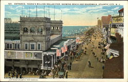 Entrance, Young's Million Dollar Pier Postcard