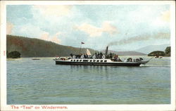 The "Teal" on Lake Windermere Steamers Postcard Postcard Postcard