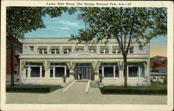 Lamar Bath House Postcard