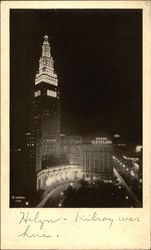 Hotel Cleveland and Terminal Tower Ohio Postcard Postcard Postcard