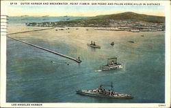 Outer Harbor and Breakwater Postcard