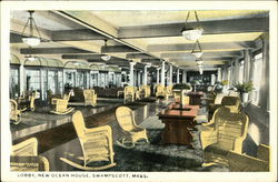 Lobby, New Ocean House Postcard