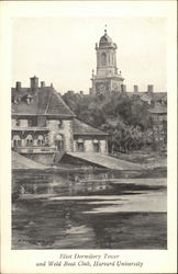 Eliot Dormitory Tower and Weld Boat Club, Harvard University Cambridge, MA Postcard Postcard Postcard