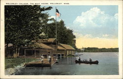 Wellesley College - The Boat House Postcard