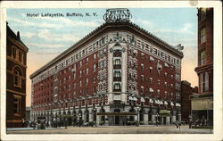 Street View of Hotel Lafayette Postcard